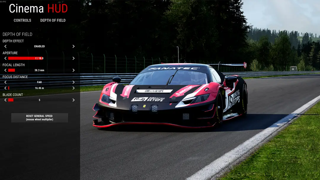 ACC photo depth of field apeture size at f 18