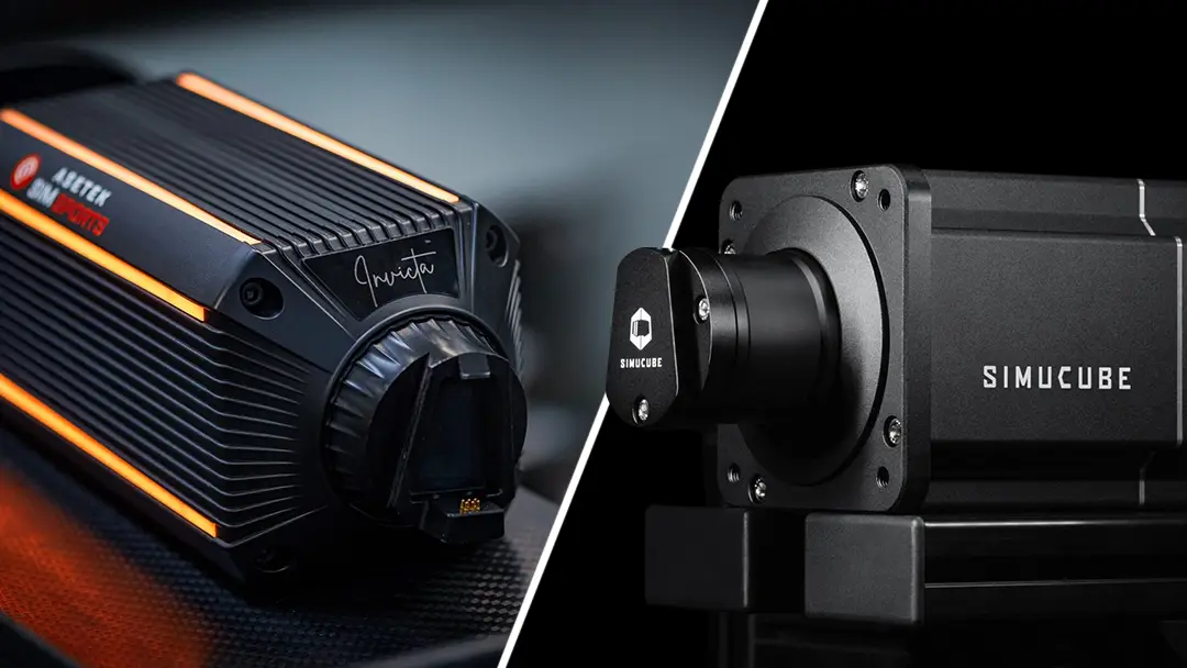 Asetek Invicta vs Simucube 2 Pro wheel base comparison