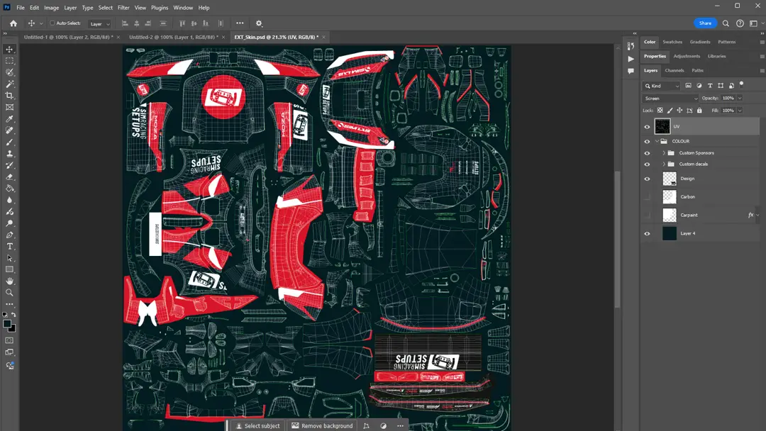 Assetto Corsa Competizione Editing a livery in Photoshop
