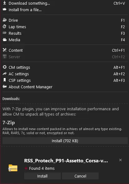 Content Manager how to install mods