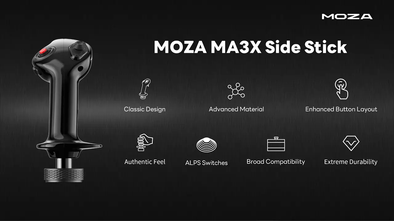 MOZA MA3X Side Stick Specs