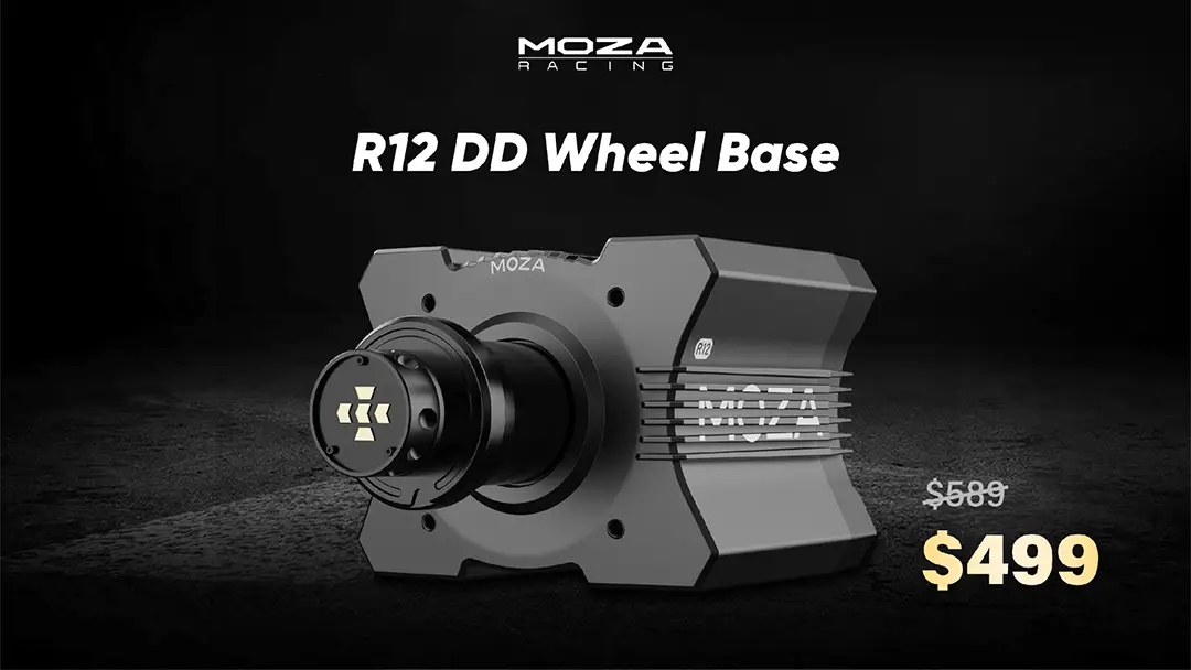 MOZA R12 wheel base price reduction