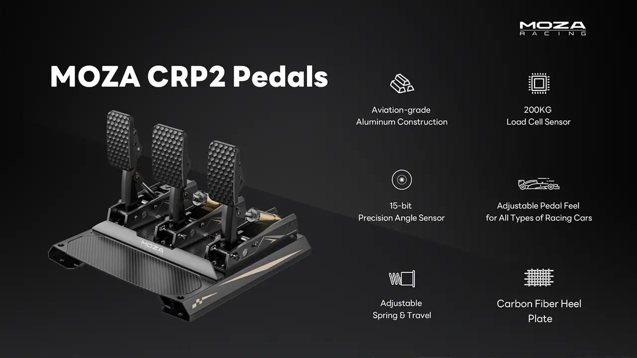 MOZA Racing CRP2 Pedals Specification