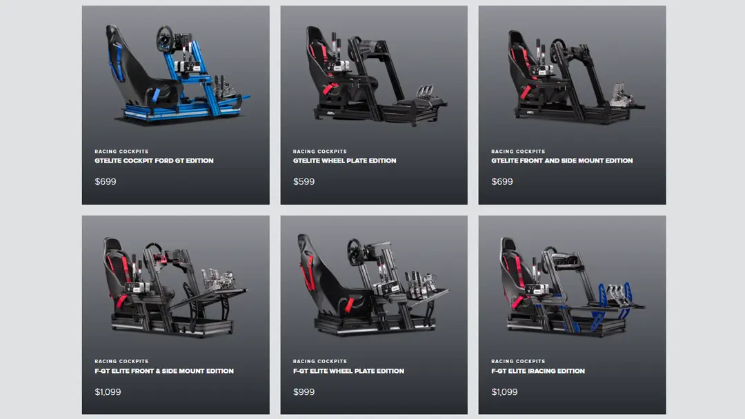 Next Level Racing cockpit range