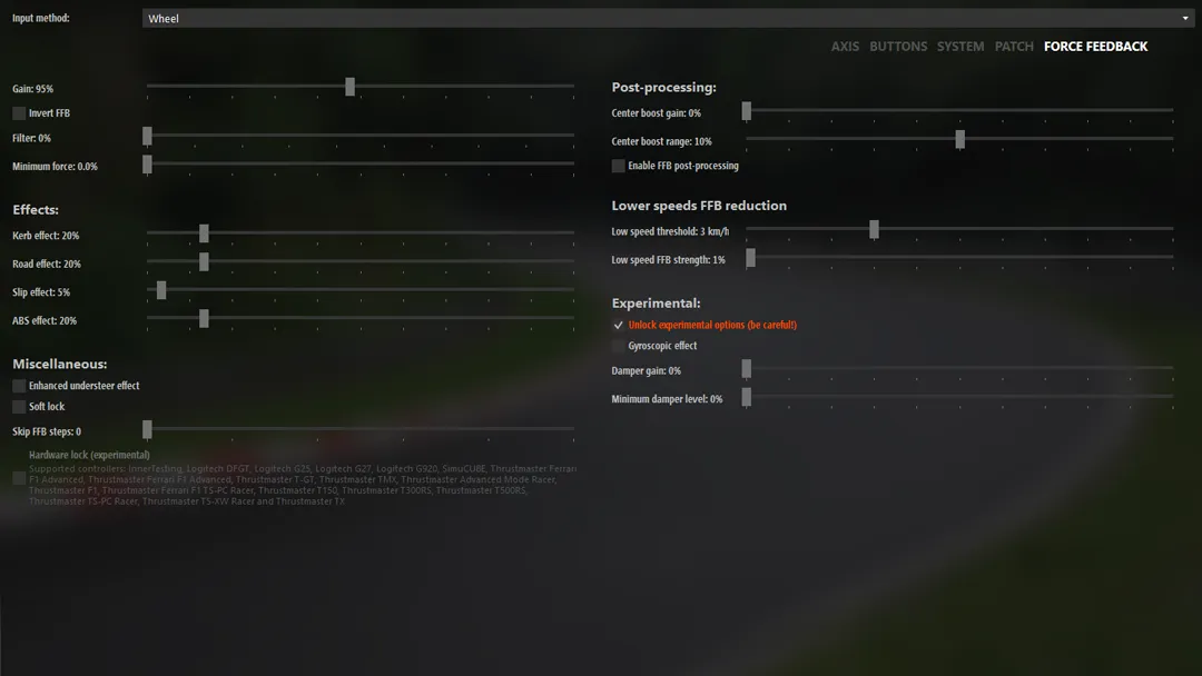 Assetto Corsa Fix Wheel Shaking Recommended Settings