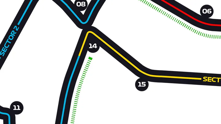 F1 24 Singapore Track Turn 14