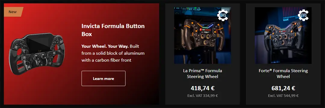 Asetek Formula wheel comparison