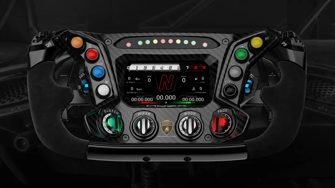 MOZA Racing Automobili Lamborghini Essenza SCV12 steering wheel