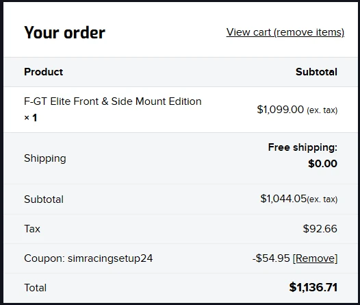 Next Level Racing Discount