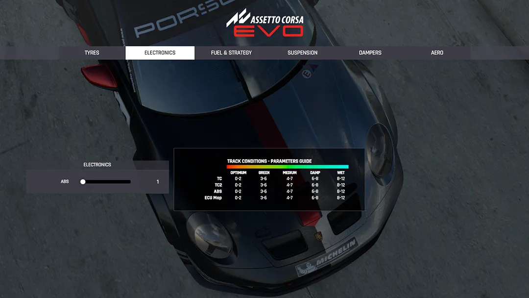 Assetto Corsa Evo Electronic setup