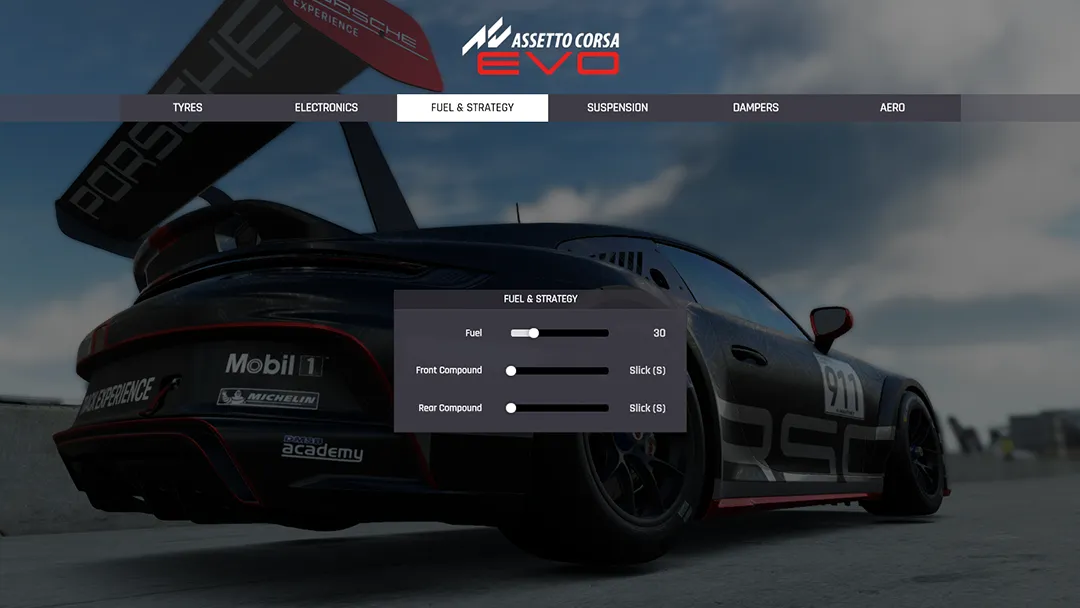 Assetto Corsa Evo Fuel setup