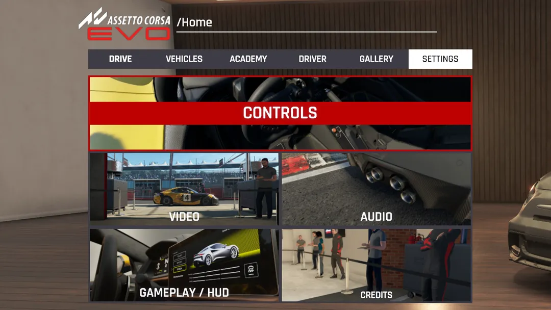 Assetto Corsa Evo Main Settings