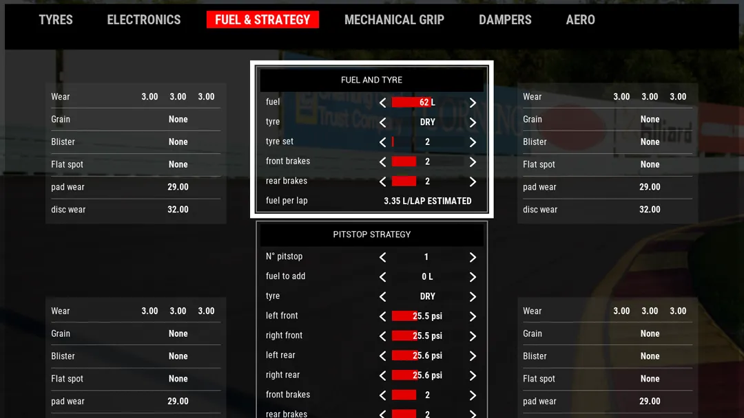 ACC Fuel and Strategy