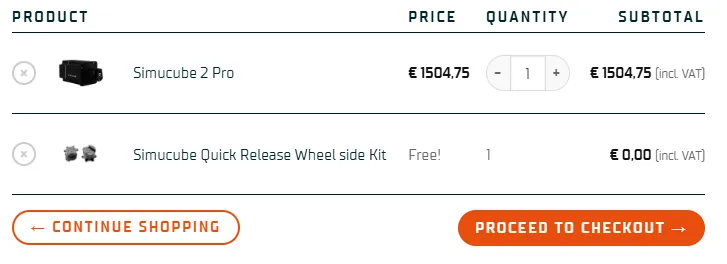 Simucube Valentines Deal Free Quick release