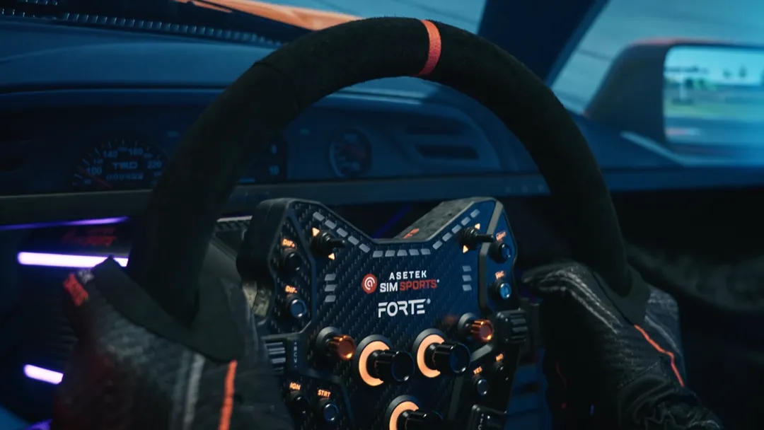 Asetek deep dish steering wheel