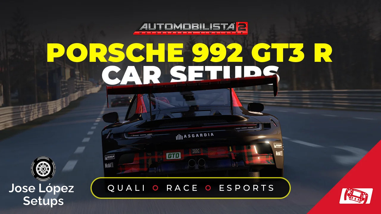 Porsche 992 GT3 R AMS2 Setups