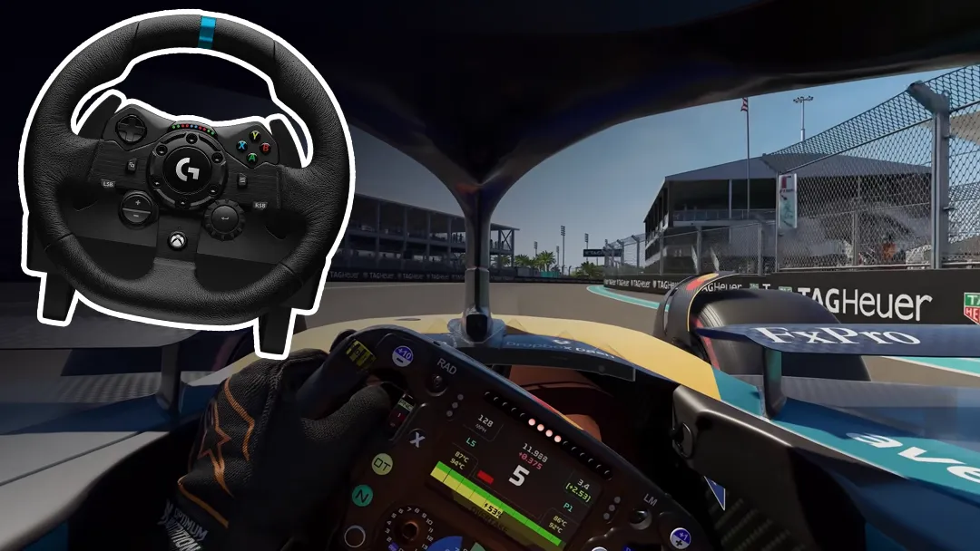 F1 25 Logitech G923 wheel settings