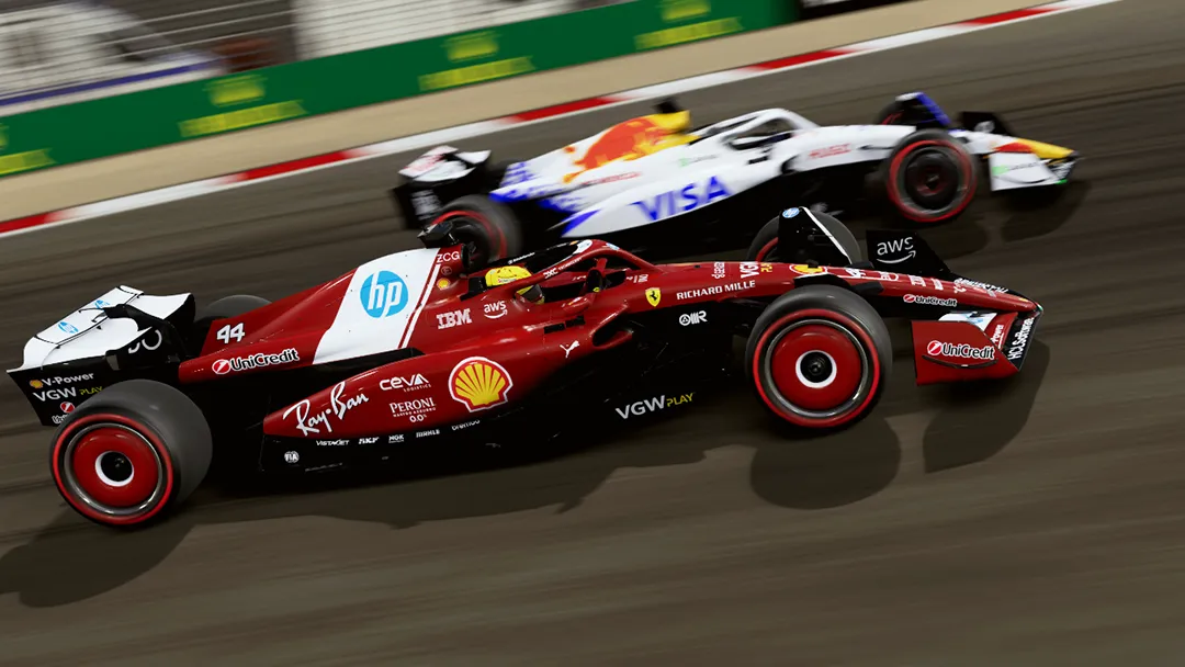 Ferrari overtake F1 25 Bahrain