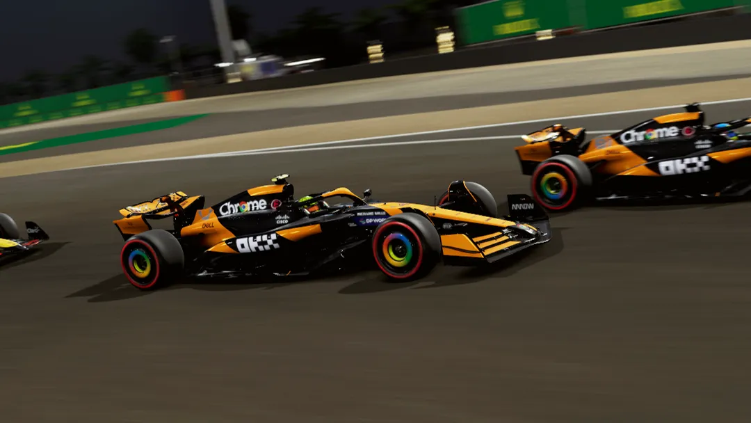 McLaren gameplay at Bahrain in F1 25