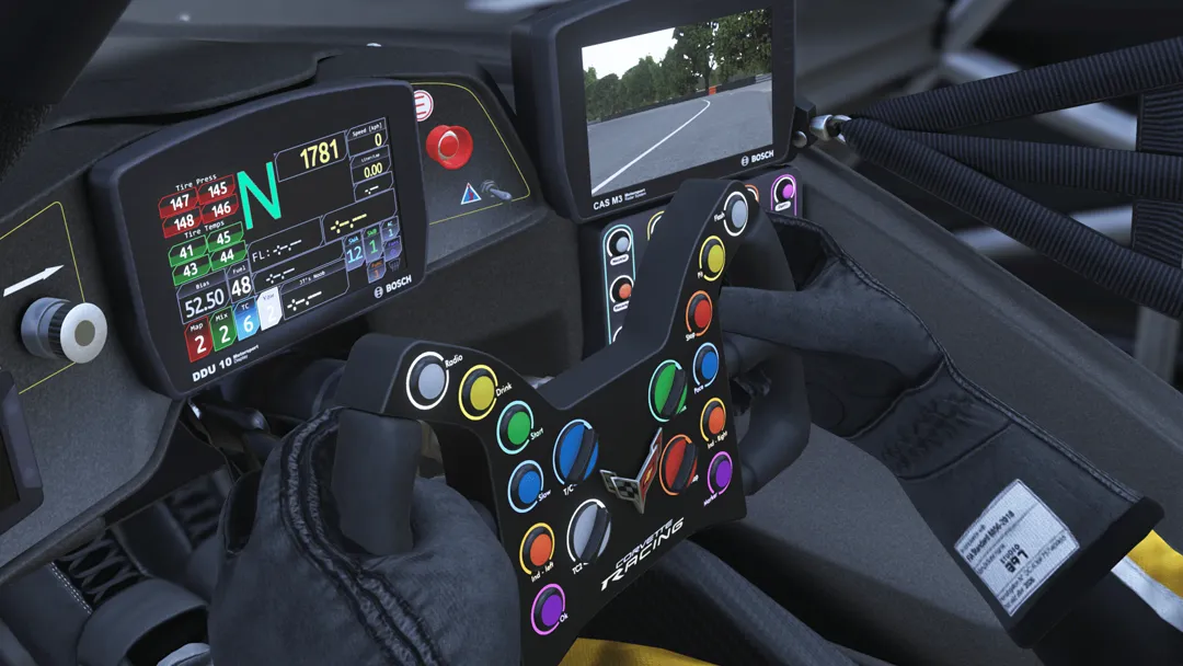 Le Mans Ultimate car interior gameplay