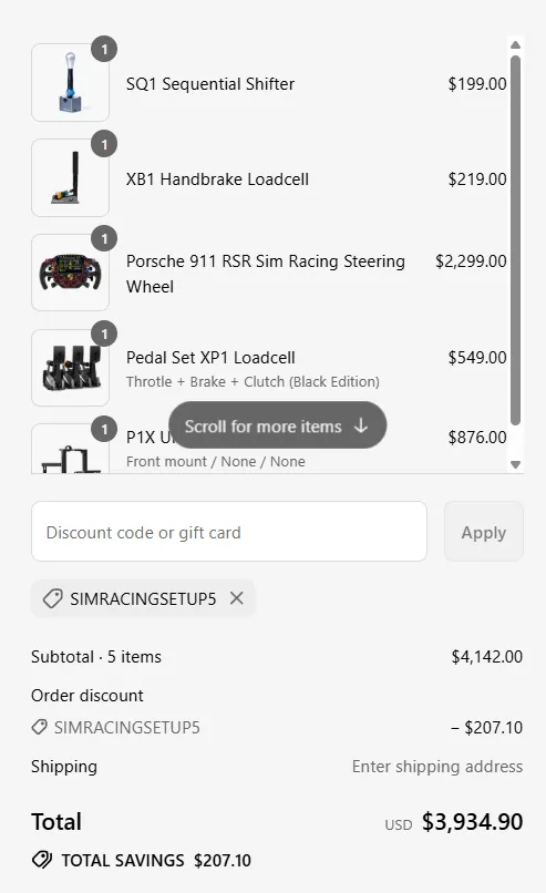 Sim-Lab SimRacingSetup Discount Code